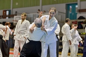 Image d'initiations à l'aïkido au dojo de Dijon